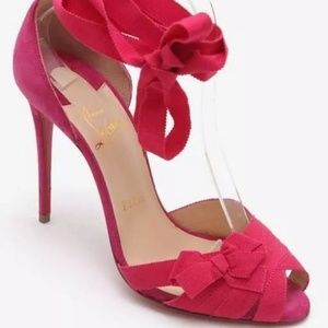 Christian Louboutin Suede Sandal Christeriva Lace